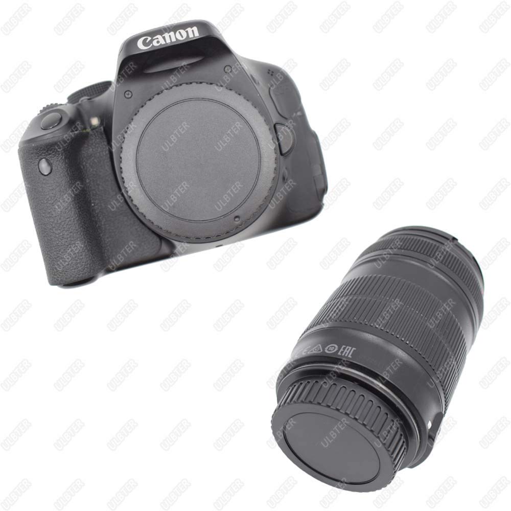 Front Body Cap And Rear Lens Cap Cover For Canon Eos Ef/Ef S Lens For Rebel T7 T6 T5 T8I T7I T6I Sl3 Sl2 T6S,5D Mark Iv/Iii/Ii,